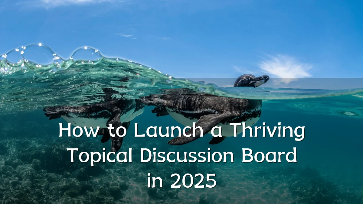 How to Launch a Thriving Topical Discussion Board in 2025