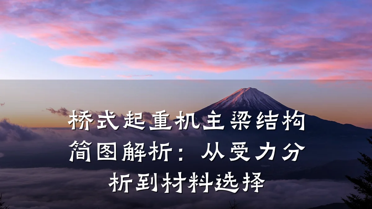 桥式起重机主梁结构简图解析：从受力分析到材料选择