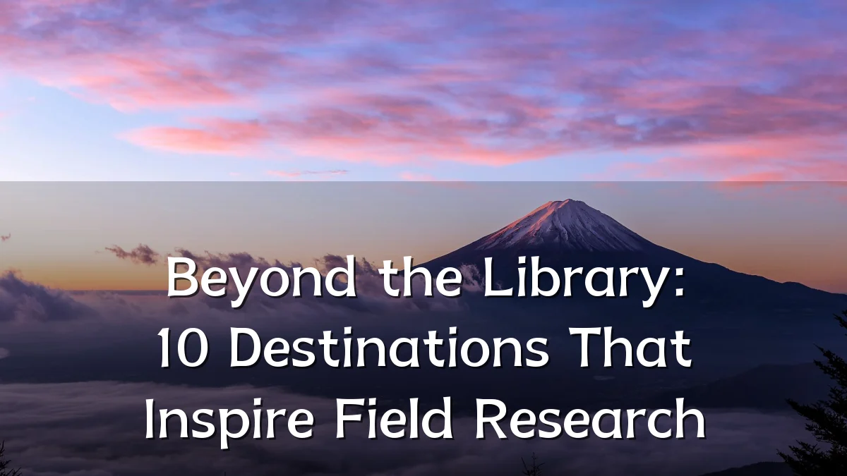 Beyond the Library: 10 Destinations That Inspire Field Research