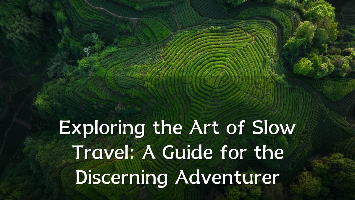 Exploring the Art of Slow Travel: A Guide for the Discerning Adventurer