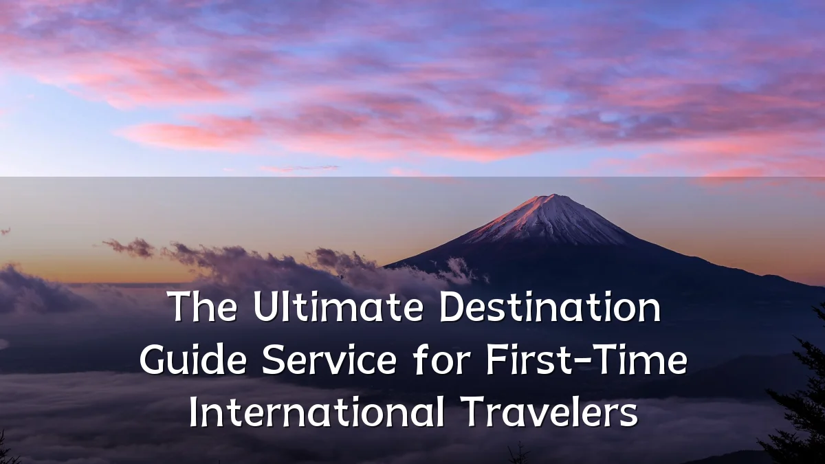The Ultimate Destination Guide Service for First-Time International Travelers