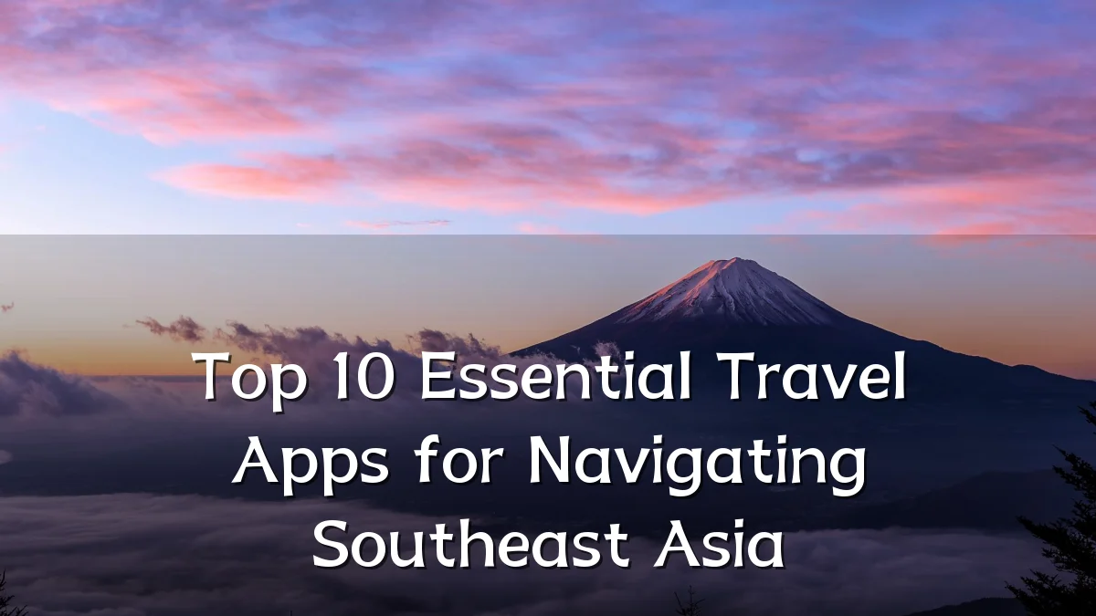 Top 10 Essential Travel Apps for Navigating Southeast Asia