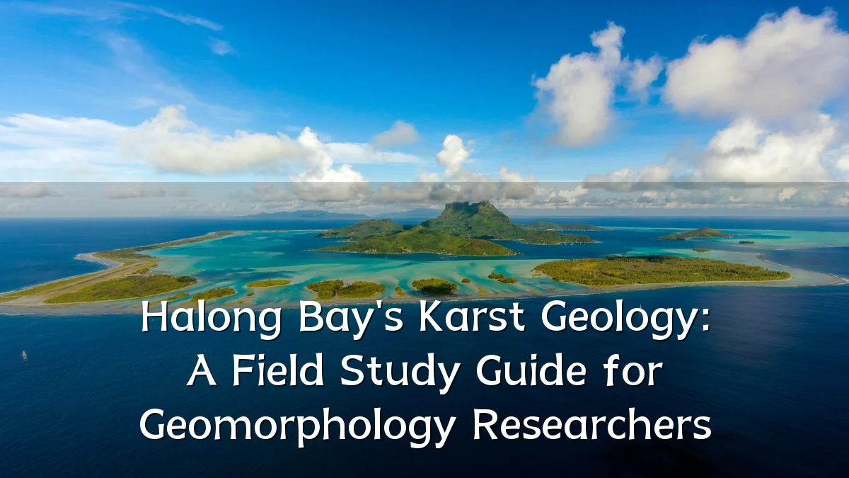 Halong Bay's Karst Geology: A Field Study Guide for Geomorphology Researchers