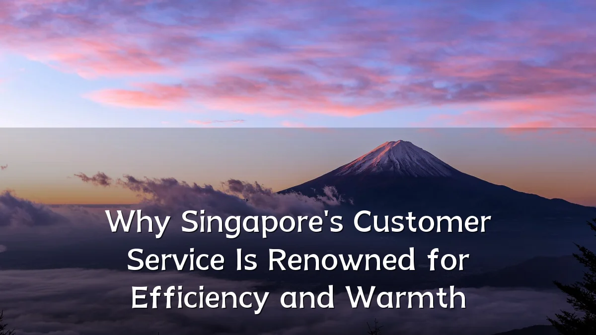 Why Singapore's Customer Service Is Renowned for Efficiency and Warmth