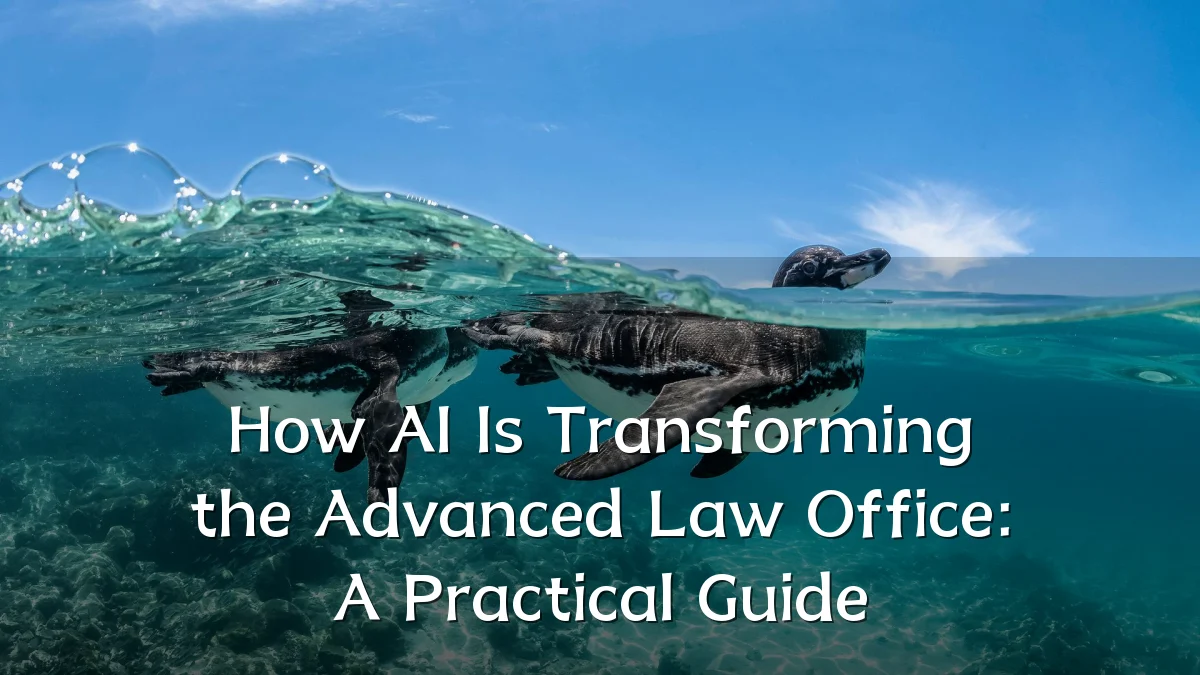How AI Is Transforming the Advanced Law Office: A Practical Guide