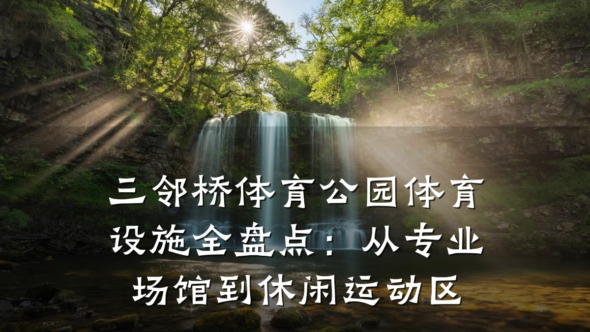 三邻桥体育公园体育设施全盘点:从专业场馆到休闲运动区